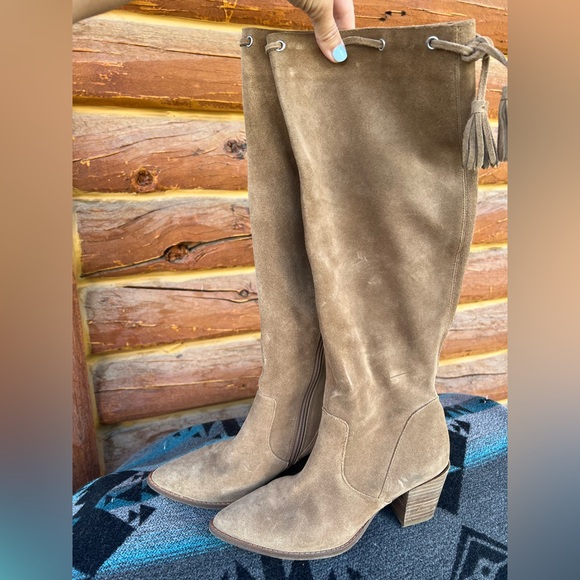 Sole Society knee-high cowboy boots 7.5 - Picture 1 of 5